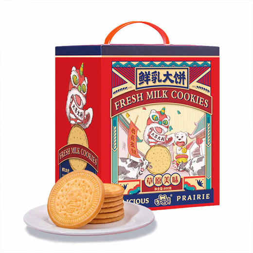 叮咚熊 鲜乳大饼干 600g/盒*1盒/2盒 商品图3