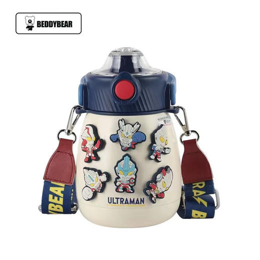 杯具熊 不锈钢大肚保温杯吸管杯户外水杯儿童水壶  850ml 商品图1