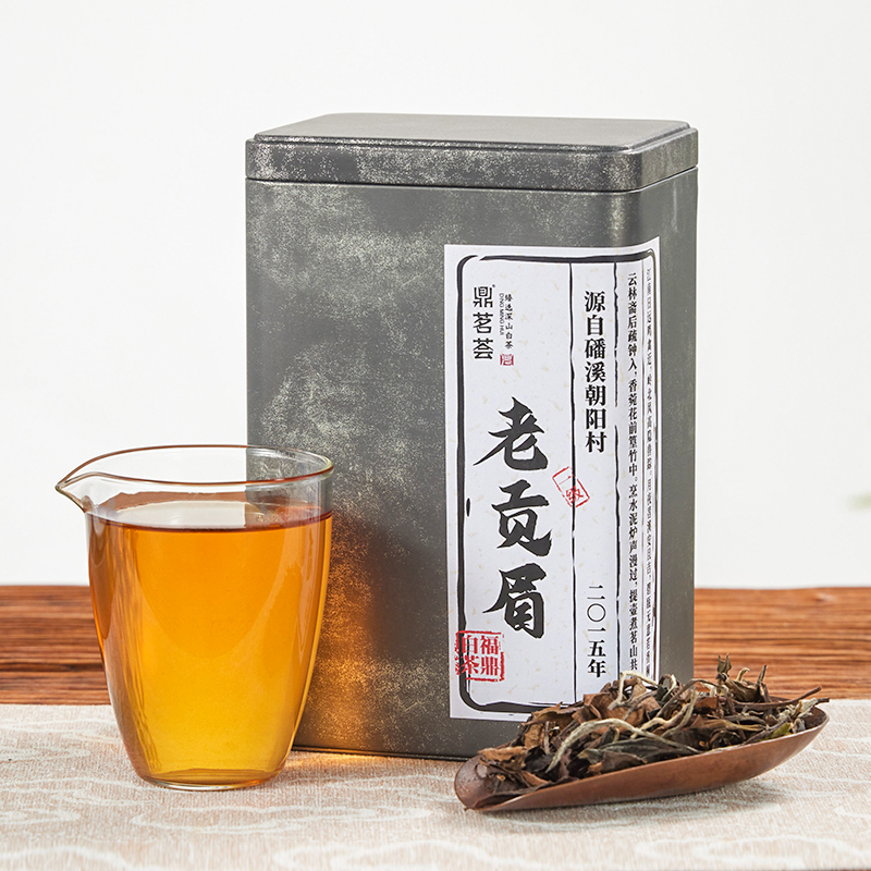 鼎茗荟丨老贡眉 磻溪朝阳村 福鼎白茶 2015年原料 一级 100g