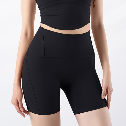 跃牌【禅语梵心系列】新品塑形高腰蜜桃提臀裸感瑜伽四分裤F2227 商品图5