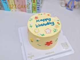 1027CAKE |  手绘蛋糕 春田花花