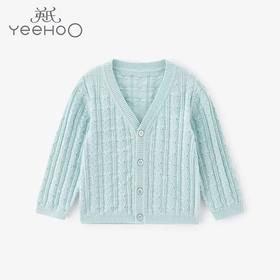 英氏-童衣类（秋）D0英毛短外套, 微蓝色, 100CM