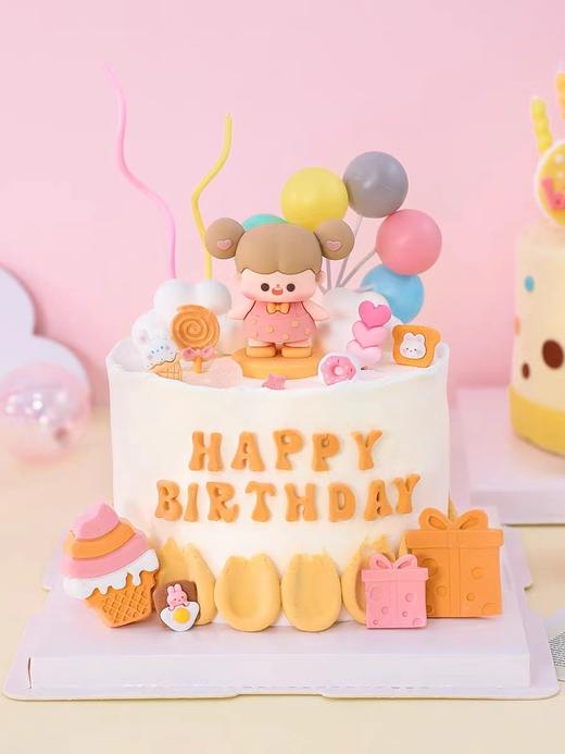 【粉色裙安娜】叮当CAKE爆款生日蛋糕-鲜果奶油蛋糕 商品图0