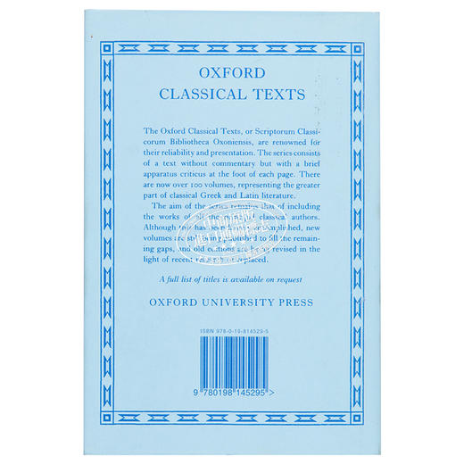 【中商原版】荷马 卷二 伊利亚特 牛津经典文本系列 英文原版 Homer Vol II Iliad 商品图1