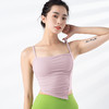 跃牌【禅语梵心系列】新品固定杯侧缩褶防震运动吊带瑜伽服背心F2245（一体式胸垫） 商品缩略图8