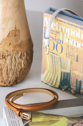 腰带女细腰带女配连衣裙装饰小皮带女细百搭韩版简约（颜色随机）