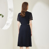 NF89B斯尔丽瑟俪2023新款小西装领撞色收腰A摆连衣裙 商品缩略图1