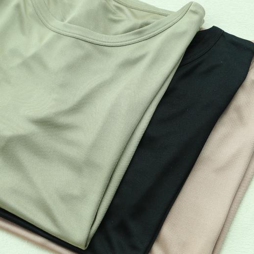 真丝醋酸亚麻居家打底T恤开衫长裤 纯色舒适风 可外穿休闲T防晒衫 商品图1