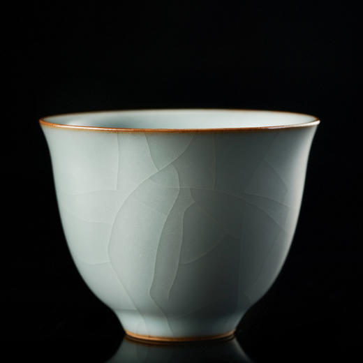 【丰子汝窑】【天青香韵杯2入茶杯】6.2x4.8cm 60ml 手工开片主人杯陶瓷汝瓷单杯子个人品茗杯功夫茶具 商品图6