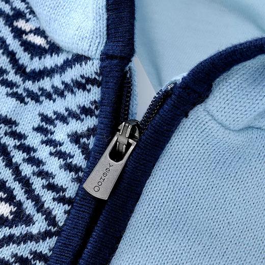 英氏-童衣类（秋）D0英毛短帽外套, 冬日蓝, 110C 商品图2