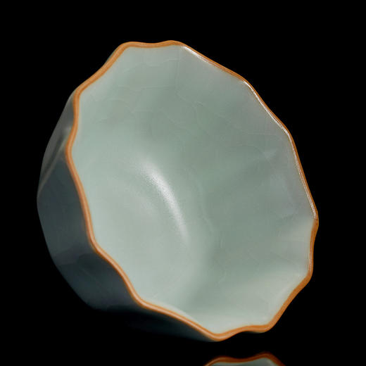 【丰子汝窑】【天青牡丹杯2入茶杯】7.8x4.5cm 50ml 纯手工开片主人杯陶瓷汝瓷单杯子个人品茗杯功夫茶具 商品图8