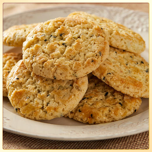 元朗合桃酥奶油香葱凤凰蛋卷饼干零食过年礼品年货礼盒装送礼600g 商品图4