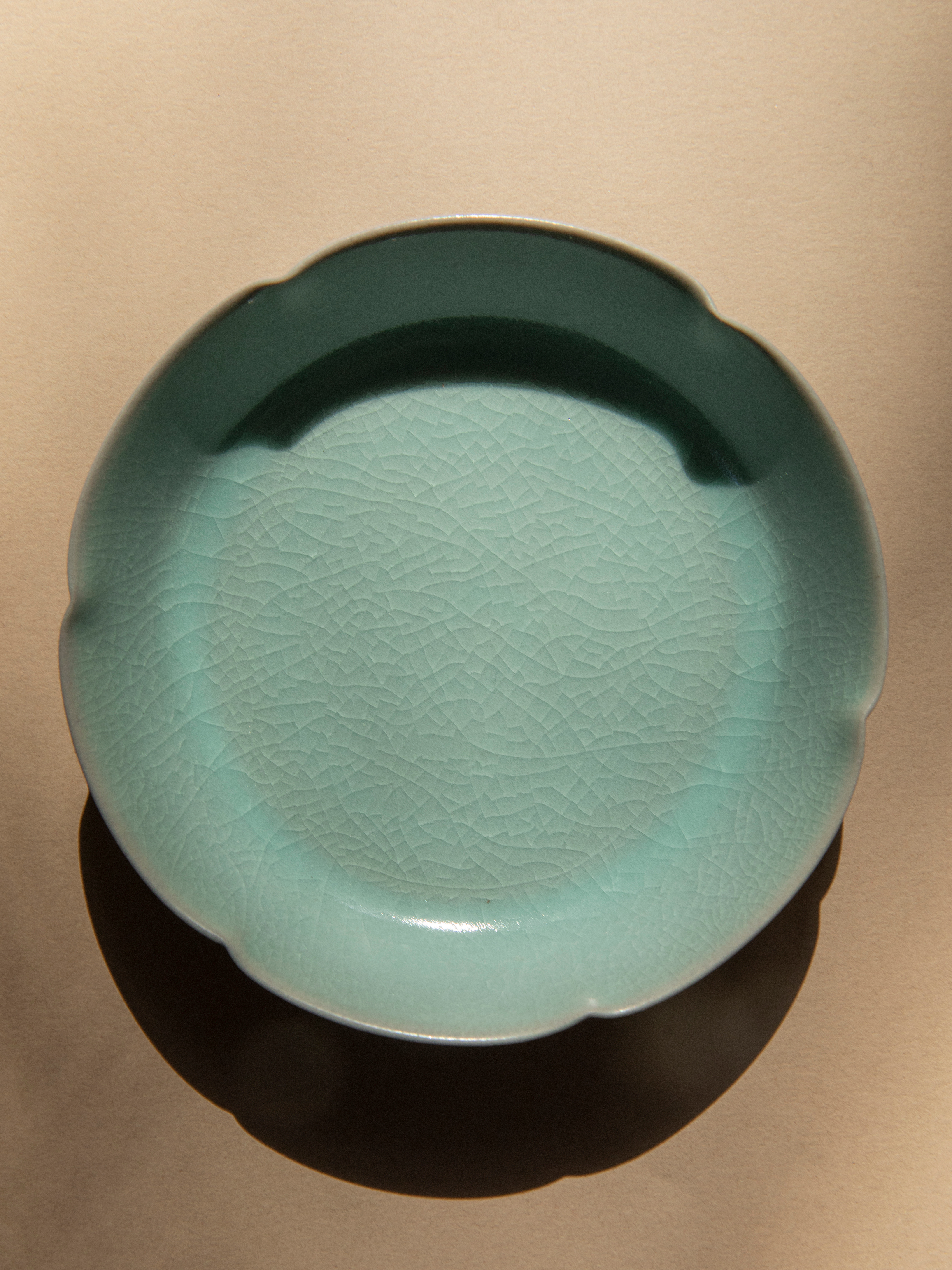 天青釉汝窑花口洗