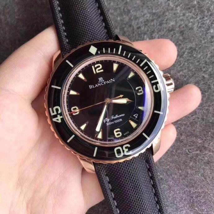 ZF厂宝珀五十寻5015玫瑰金版终极评测