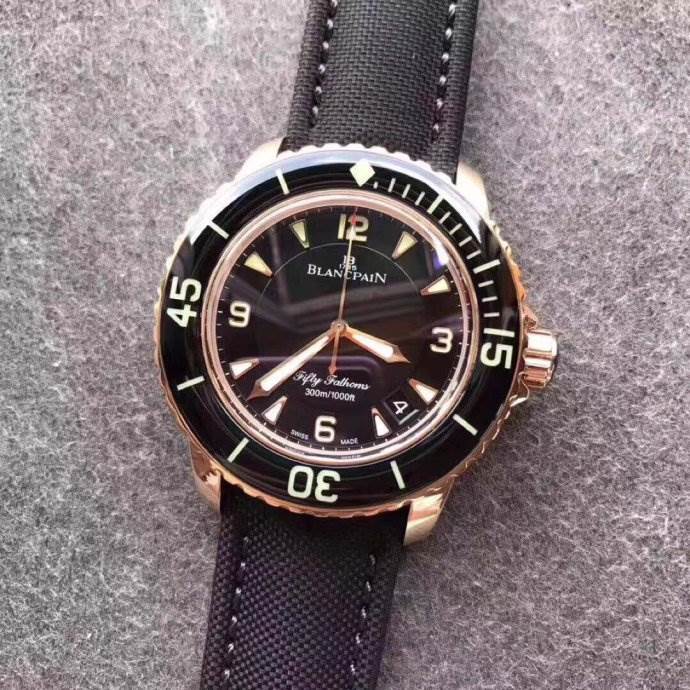 ZF厂宝珀五十寻5015玫瑰金版终极评测