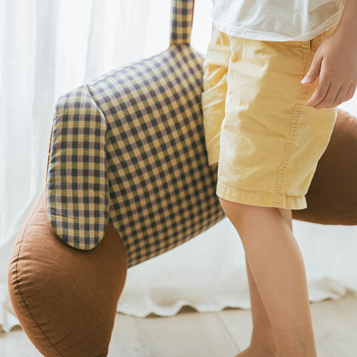 复古渔夫格纹兔兔系列多功能护腰靠 商品图1