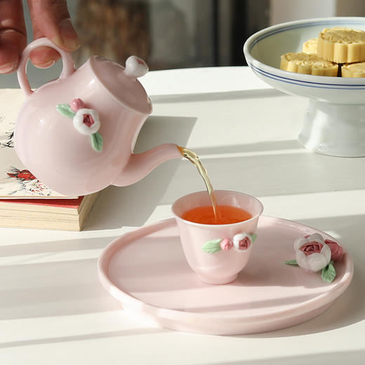 黛熹芳华捏花茶具套装 商品图1