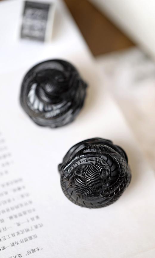 【青山特惠】紫光檀 祥龙 保健球 50mm  b4 商品图5