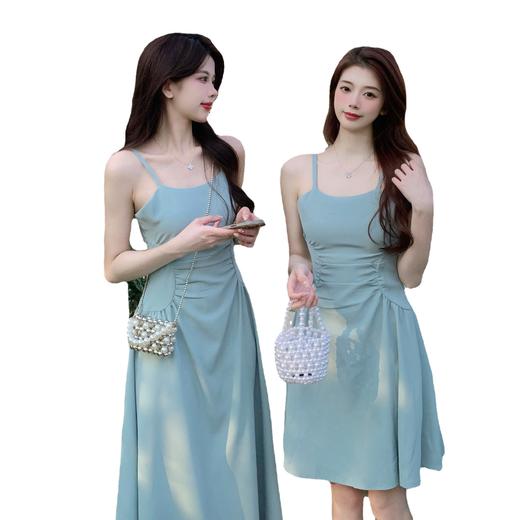 【温柔性感！清新甜美！】大码胖MM吊带连衣裙女，性感温柔，百搭随意，更加迷人优雅，收腰显瘦a字裙 商品图5