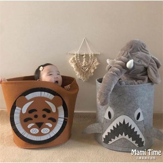 「5款可选！ins高颜值」储物筐宝宝脏衣篓 儿童玩具收纳整理桶收纳袋可水洗衣服 商品图2