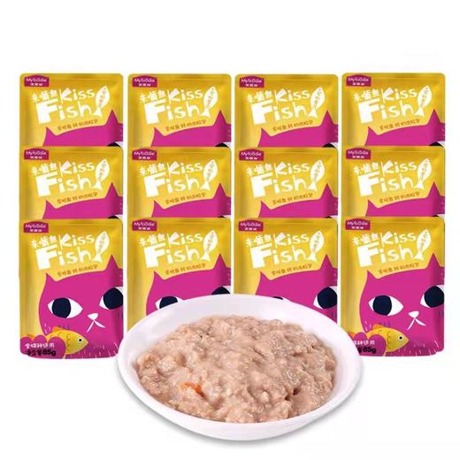 【7020】麦富迪猫咪亲嘴鱼零食包金枪鱼钙奶口味85g*12/盒 商品图1