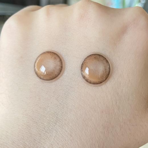 Newscoko 曜石茶冻 年抛 2片 14.2mm 参考着色13.3mm 基弧8.6 含水38% 韩国进口 商品图5