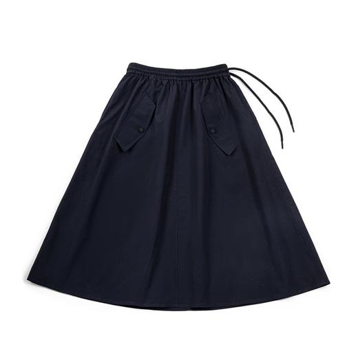 马登（Maden） 日系休闲半身裙百搭显瘦松紧高腰A字半裙工装女 商品图5