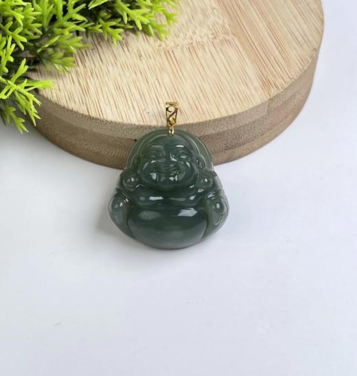 和田玉吊坠-回纹扣佛公 商品图0