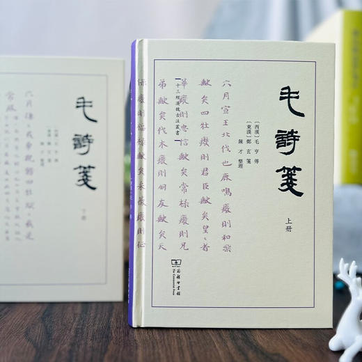 毛诗笺（全二册）（十三经汉魏古注丛书）(繁体横排)  〔西汉〕毛亨传，〔东汉〕郑玄笺，陈才整理 商务印书馆 商品图2