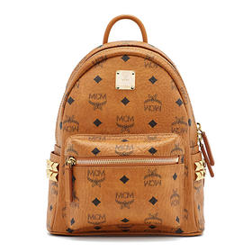 MCM Stark系列迷你咖色双肩背包 MMK6SVE41CO