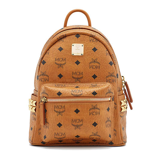MCM Stark系列迷你咖色双肩背包 MMK6SVE41CO 商品图0