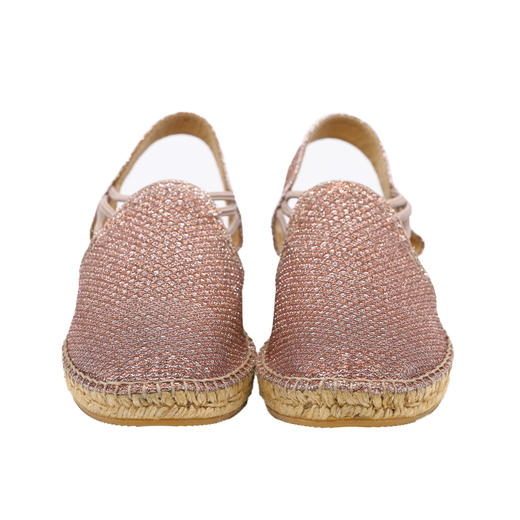 特价--西班牙原产手工制作时尚轻便女款草编鞋 421S-裸粉色 商品图5