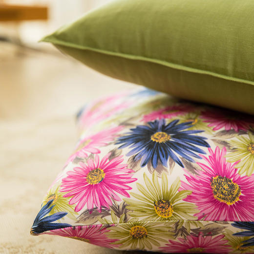 炽焰绽放系列靠包轻奢高端印花抱枕 商品图3