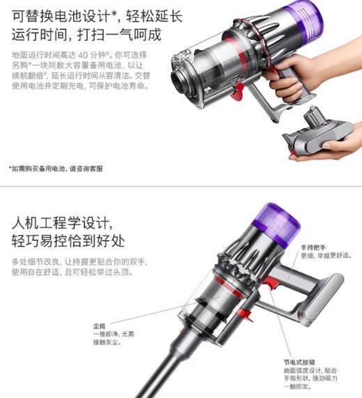 戴森 吸尘器V12 Detect Slim Totalclean extra 吸尘器 商品图1