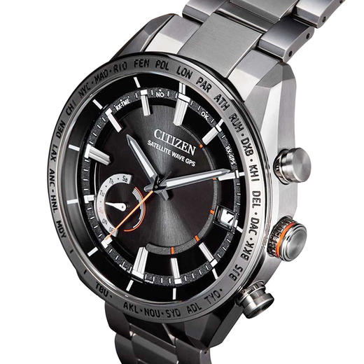 西铁城官方正品舒博钛卫星对时日期显示光动能防水男表CC3081-52E 商品图2