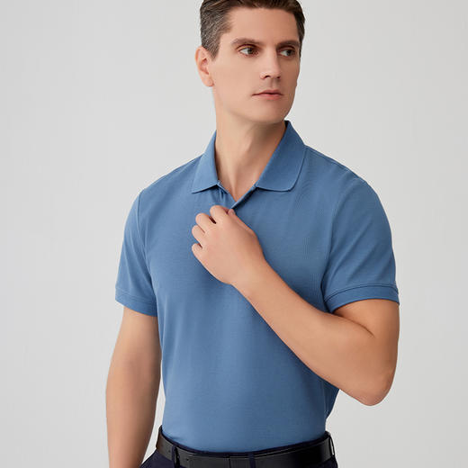 【男士纯棉衬衫T恤】23年春夏新品男士100%棉短袖商务休闲上衣 商品图2