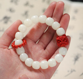 敦煌研究院 【白菩提根醒狮手串】（敦煌/嘉峪关包装随机发货）敦煌福泽小众轻奢手串