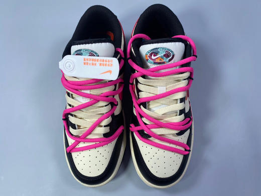 夏季特惠💰470 Nk Dunk Low Multi-Colon Swoosh 活力三勾低帮板鞋 黑白紫 商品图7