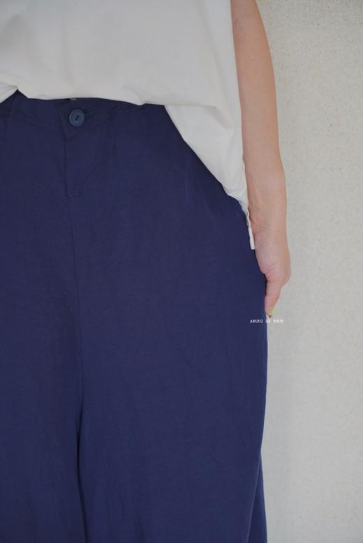 g轻薄阔腿八分裤 商品图5