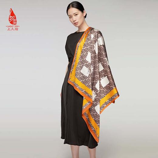 SAINTJOY/上久楷 真丝方巾  E循环   FJS22010 商品图1