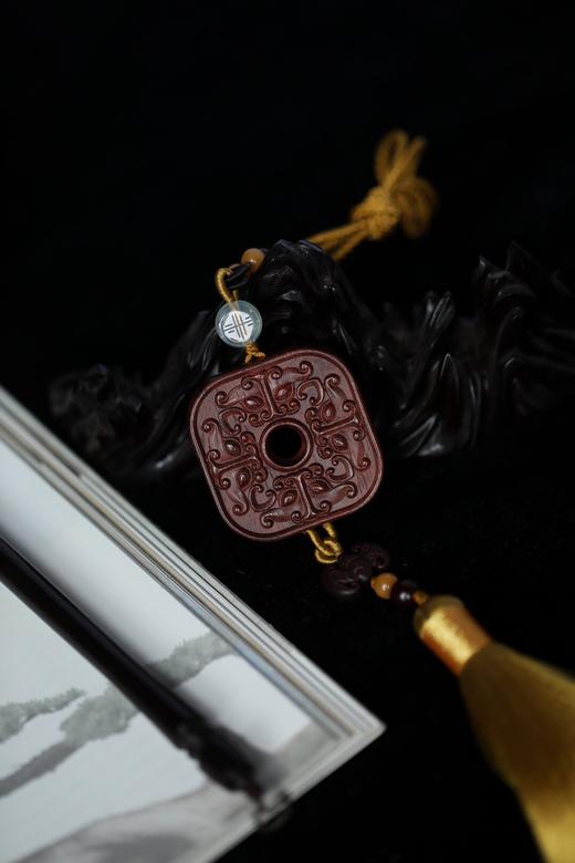 【青山特惠】小叶紫檀 招财进福  车挂 s7 商品图3