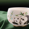 《执夷-熊猫》羊脂玉瓷熊猫禅定杯、马蹄杯，徐建勇老师签章，堆金工艺 温润如玉 通透洁白，精美好礼 馈赠佳选 商品缩略图3