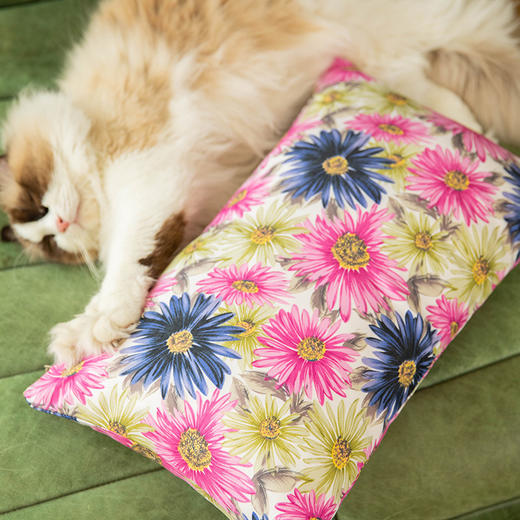 炽焰绽放系列靠包轻奢高端印花抱枕 商品图1