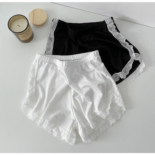 【买一送一！冰丝蕾丝安全裤】夏季防走光安全裤，提臀修身，蕾丝边打底裤，女士可外穿，防走光，高腰内搭保险短裤，难以抗拒的舒适体验！ 商品图3
