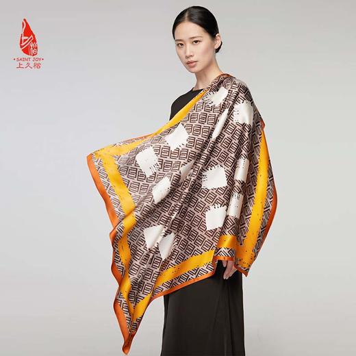 SAINTJOY/上久楷 真丝方巾  E循环   FJS22010 商品图0