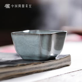问鼎哥窑宋纹四方杯（缺货）