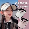 黛唯梵  儿童防晒帽女童夏季防紫外线扎马尾遮阳帽洋气男孩空顶户外太阳帽 商品缩略图0