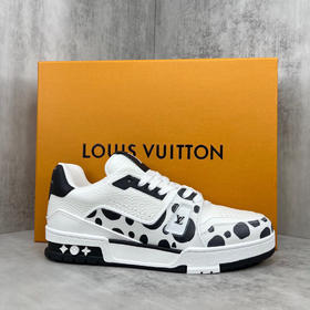 夏季特惠💰770 LV驴牌 Trainer 草间弥生联名 低帮休闲板鞋