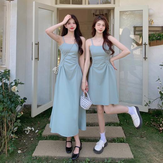 【温柔性感！清新甜美！】大码胖MM吊带连衣裙女，性感温柔，百搭随意，更加迷人优雅，收腰显瘦a字裙 商品图3