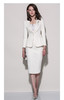 J8102411颈袖添香2024新款时尚白色西装套装休闲正式两穿 商品缩略图0